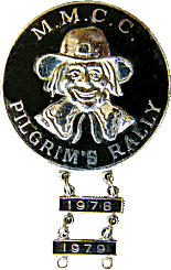 Pilgrims motorcycle rally badge from Jean-Francois Helias