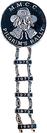 Pilgrims motorcycle rally badge from Jean-Francois Helias