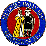 Pilgrims motorcycle rally badge from Terry Reynolds
