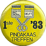 Pindakaas motorcycle rally badge from Hans Veenendaal