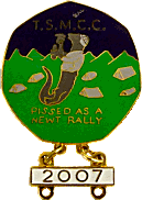 Pissed As A Newt motorcycle rally badge