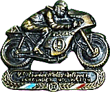 Piston motorcycle rally badge from Jean-Francois Helias