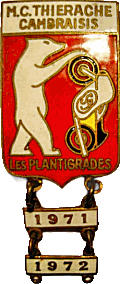Plantigrades motorcycle rally badge from Jean-Francois Helias