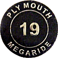 Plymouth Megaride motorcycle run badge from Jean-Francois Helias