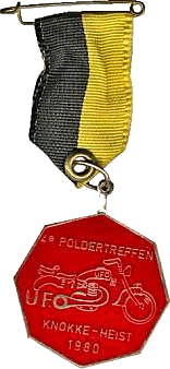 Polder motorcycle rally badge from Les Hobbs