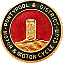 Pontypool & DM&MCC motorcycle club badge from Jean-Francois Helias