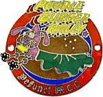 Poodle Burger motorcycle rally badge from Jean-Francois Helias
