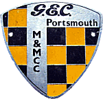 Portsmouth GEC MCC motorcycle club badge from Jean-Francois Helias