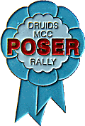 Poser motorcycle rally badge from Jean-Francois Helias