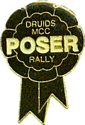 Poser motorcycle rally badge from Alan Kitson