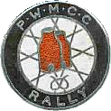 Potters Wheel motorcycle rally badge from Ted Trett