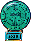 Prag motorcycle rally badge from Jean-Francois Helias