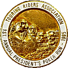 Presidents motorcycle run badge from Jean-Francois Helias