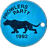 Prowlers Party motorcycle rally badge from Phil Drackley