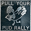 Pull Your Pud motorcycle rally badge from Jean-Francois Helias