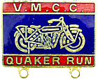 VMCC Quaker Run motorcycle run badge from Jean-Francois Helias