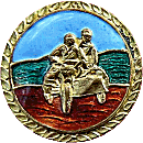 Racing motorcycle race badge from Jean-Francois Helias