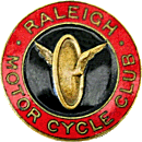 Raleigh MCC motorcycle club badge from Jean-Francois Helias