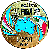 FIM Rallye motorcycle rally badge from Jean-Francois Helias