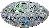 Rallymans motorcycle rally badge from Dave Honneyman
