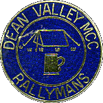 Rallymans motorcycle rally badge from Dave Cooper