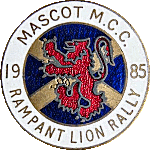 Rampant Lion motorcycle rally badge from Jean-Francois Helias