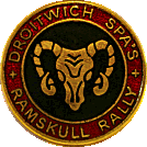 Ramskull motorcycle rally badge