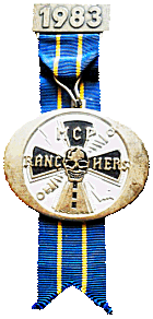 Ranchers motorcycle rally badge from Jean-Francois Helias