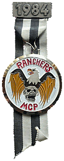 Ranchers motorcycle rally badge from Jean-Francois Helias