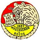 Rat Arse motorcycle rally badge from Jean-Francois Helias