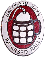 Ratarsed motorcycle rally badge from Jean-Francois Helias