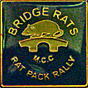 Rat Pack motorcycle rally badge