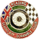 Reading Schoolboy Scramble Club motorcycle club badge from Jean-Francois Helias
