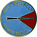 Red Line motorcycle rally badge