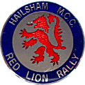 Red Lion motorcycle rally badge
