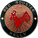 Red Rooster motorcycle rally badge