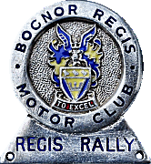 Regis motorcycle rally badge