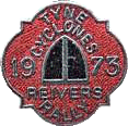 Reivers motorcycle rally badge from Les Hobbs