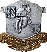 Ressaix motorcycle rally badge from Philippe Micheau