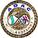 Rheinlandfahrt ADAC motorcycle rally badge from Jean-Francois Helias
