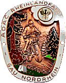Rheinlandfahrt Nordrhein motorcycle rally badge from Jean-Francois Helias