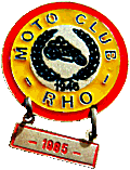 Rho motorcycle rally badge from Jean-Francois Helias