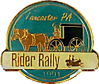 Rider motorcycle rally badge from Jean-Francois Helias