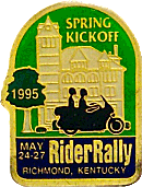 Rider motorcycle rally badge from Jean-Francois Helias