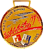 Rimini motorcycle rally badge from Jean-Francois Helias