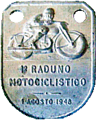 Rivarolo motorcycle rally badge from Jean-Francois Helias