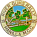 River Gums motorcycle rally badge from Jean-Francois Helias
