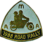 Road motorcycle rally badge