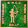 Robin Hood motorcycle rally badge from Jan Heiland