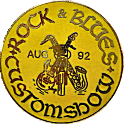 Rock & Blues motorcycle show badge